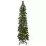 Albero di Natale Artificiale Incernierato con 60 LED 120 cm