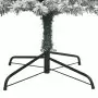 Albero di Natale Sottile con Base e Neve Floccata 300 cm PVC