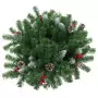 Albero di Natale Artificiale per Viali con LED Verde 40 cm PVC