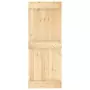 Porta Scorrevole con Set Hardware 80x210 cm Legno Massello Pino