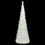 Albero di Natale Artificiale Pop-up con 50 LED Bianco 120 cm