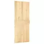 Porta Scorrevole con Set Hardware 85x210 cm Legno Massello Pino