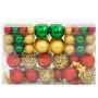 Set Palline di Natale 112 pz Rosso / Verde / Oro in Polistirene