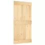 Porta Scorrevole con Set Hardware 100x210cm Legno Massello Pino