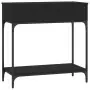 Tavolino Consolle Nero 75x34,5x75 cm in Legno Multistrato