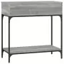 Tavolino Consolle Grigio Sonoma 75x34,5x75cm Legno Multistrato