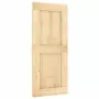 Porta Scorrevole con Set Hardware 90x210 cm Legno Massello Pino