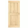 Porta Scorrevole con Set Hardware 90x210 cm Legno Massello Pino