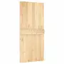 Porta Scorrevole con Set Hardware 95x210 cm Legno Massello Pino