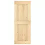 Porta Scorrevole con Set Hardware 80x210 cm Legno Massello Pino