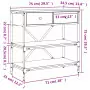 Tavolino Consolle Grigio Sonoma 75x34,5x75cm Legno Multistrato