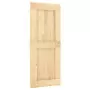 Porta Scorrevole con Set Hardware 85x210 cm Legno Massello Pino