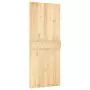 Porta Scorrevole con Set Hardware 85x210 cm Legno Massello Pino