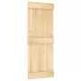 Porta Scorrevole con Set Hardware 80x210 cm Legno Massello Pino