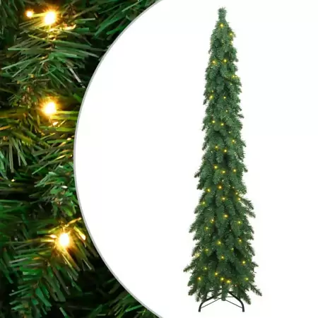 Albero di Natale Artificiale con 130 LED 210 cm