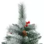 Albero Natale Artificiale Incernierato con Pigne e Bacche 240cm