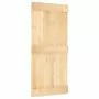 Porta Scorrevole con Set Hardware 95x210 cm Legno Massello Pino