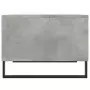 Tavolino Salotto Grigio Cemento 60x50x36,5 cm Legno Multistrato