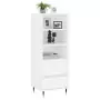 Credenza Bianco 40x36x110 cm in Legno Multistrato