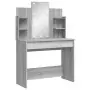 Toeletta con Luci LED Grigio Sonoma 96x40x142 cm