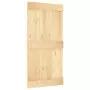 Porta Scorrevole con Set Hardware 100x210cm Legno Massello Pino