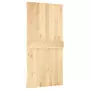 Porta Scorrevole con Set Hardware 100x210cm Legno Massello Pino