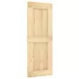 Porta Scorrevole con Set Hardware 80x210 cm Legno Massello Pino