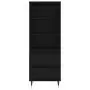 Credenza Nero 40x36x110 cm in Legno Multistrato