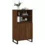 Credenza Rovere Marrone 60x36x110 cm in Legno Multistrato