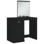 Toeletta con Luci LED Nera 90x42x132,5 cm