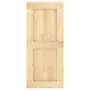 Porta Scorrevole con Set Hardware 90x210 cm Legno Massello Pino