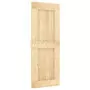 Porta Scorrevole con Set Hardware 80x210 cm Legno Massello Pino