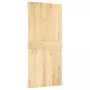 Porta Scorrevole con Set Hardware 95x210 cm Legno Massello Pino