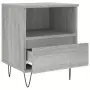 Comodini 2pz Grigio Sonoma 40x35x50 cm in Legno Multistrato