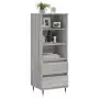 Credenza Grigio Sonoma 40x36x110 cm in Legno Multistrato