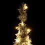 Albero di Natale Artificiale Pop-up Neve Fioccata 50 LED 120 cm