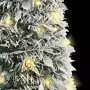 Albero di Natale Artificiale Pop-up Neve Fioccata 50 LED 120 cm