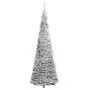 Albero di Natale Artificiale Pop-up Neve Fioccata 50 LED 120 cm