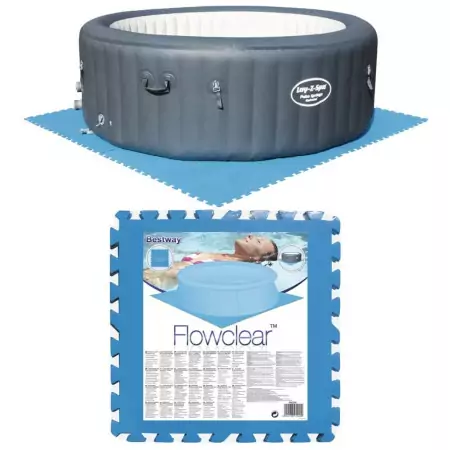 Bestway Protezioni per Pavimenti di Piscine 8 pz Blu 58220