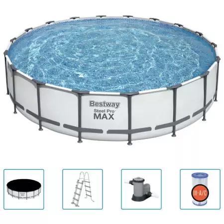 Bestway Set Piscina Steel Pro MAX 549x122 cm