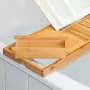 HI Vassoio Vasca Bagno Regolabile Bambù (70-105)x22x4 cm