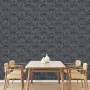 DUTCH WALLCOVERINGS Carta da Parati Onyx Antracite e Oro