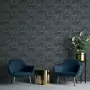 DUTCH WALLCOVERINGS Carta da Parati Onyx Antracite e Oro