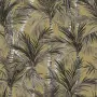 DUTCH WALLCOVERINGS Carta da Parati Palm Trees Oro e Nero