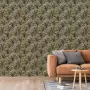 DUTCH WALLCOVERINGS Carta da Parati Palm Trees Oro e Nero