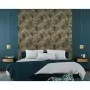 DUTCH WALLCOVERINGS Carta da Parati Palm Trees Oro e Nero