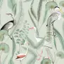 DUTCH WALLCOVERINGS Carta da Parati "Flamingo" Menta