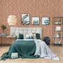 DUTCH WALLCOVERINGS Carta da Parati Mae Arancione e Beige