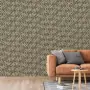 DUTCH WALLCOVERINGS Carta da Parati Galactic Marrone e Bianco