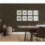 DUTCH WALLCOVERINGS Carta da Parati Geometric Nero e Oro